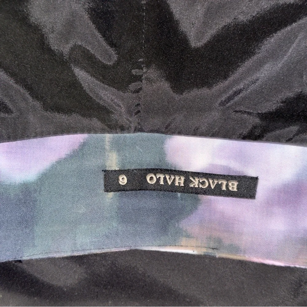 Black Halo Multicolor Floral Pencil Skirt #188 - Picture 3 of 5